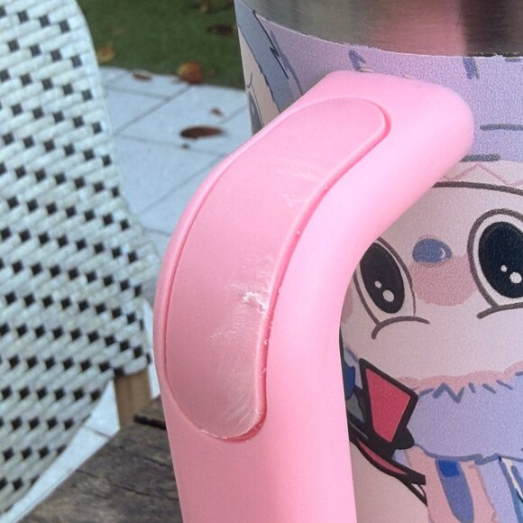 Stanley Labubu Pink 40oz Metal Tumbler with Box - Used READ - Picture 6 of 11